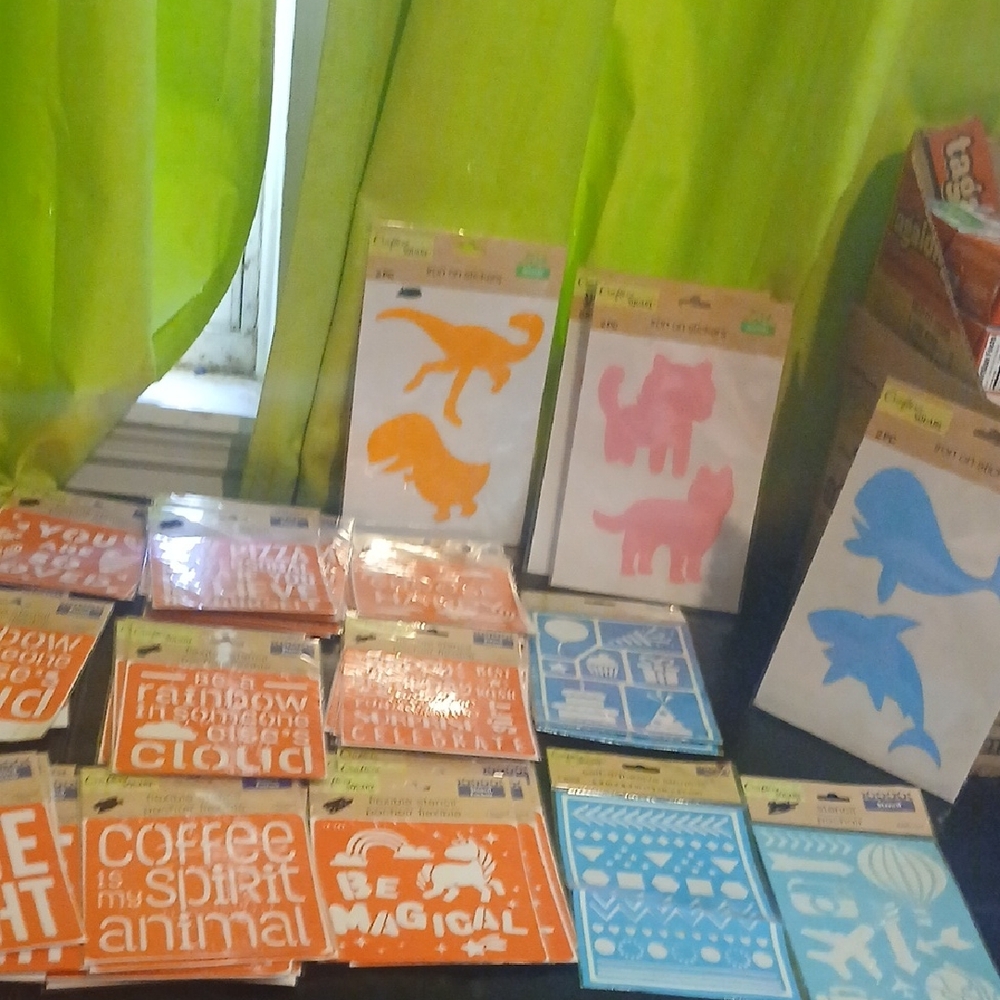 Assorted Animal and Quote Stencils